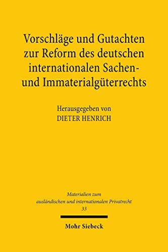 Vorschläge und gutachten zur reform des deutschen internationalen sachen  und immaterialgüterrechts. - Morin et les démonstrations mathèmatiques de l'existence de dieu..
