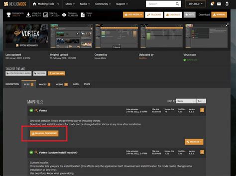 Vortex Mods walkthrough