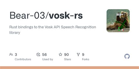 Vosk rust.  Setup Compilation The Vosk-API libraries have to be discoverable by...