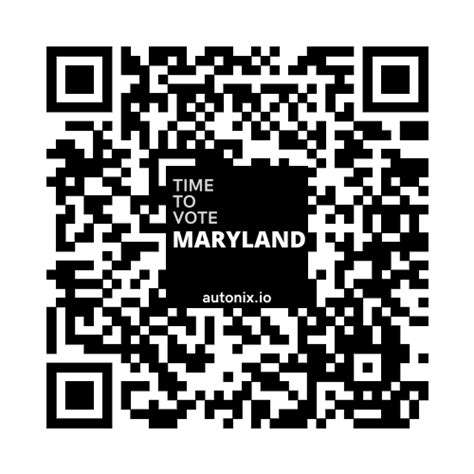 Vote by QR Code in Maryland QR Code to Voter Registration by State