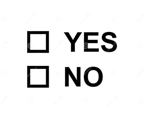 Vote yes no stock vector. Illustration of approved, edit 176779890