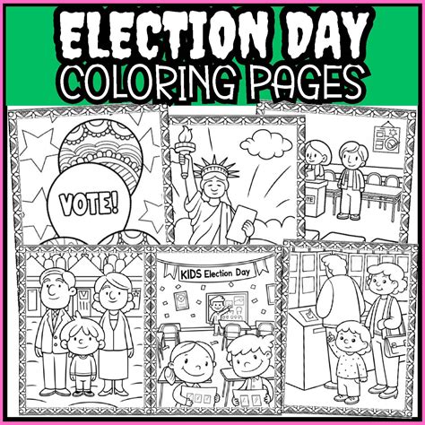 Voting Coloring Pages For Kids