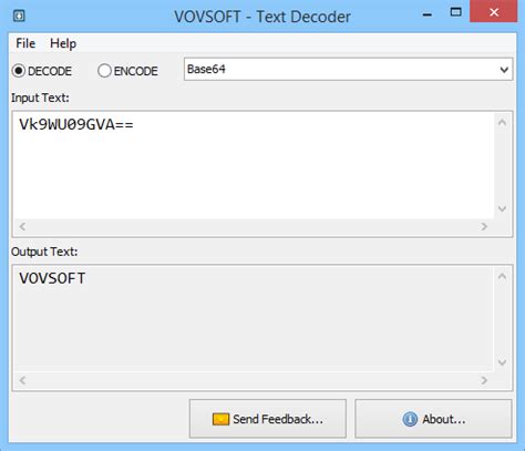 VovSoft Text Decoder And Encoder 