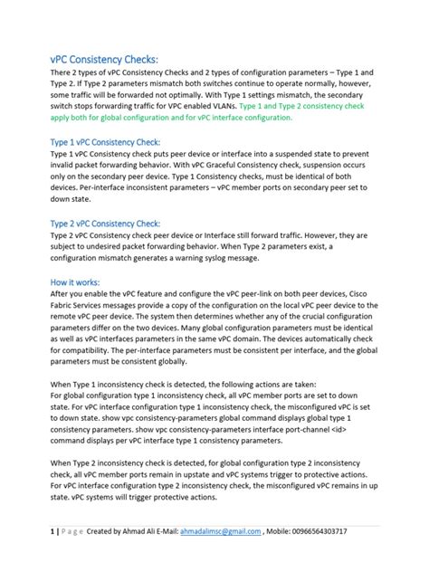 Vpc consistency check.  Below shows the config of each and some show command...