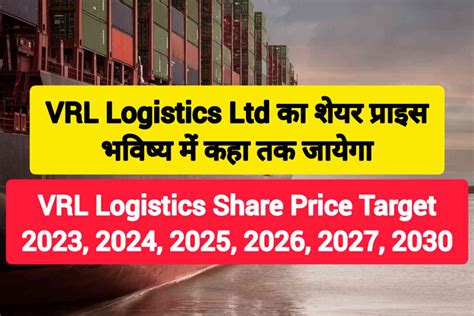 Vr Logistics Share Price