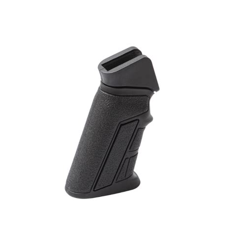 AR-15 Grips. Having a grip that fits your shooting style can make all the difference at the range or in training. The right grip consists of comfort, texture, ergonomics, and grip angle. PSA offers a large selection of grips to take your AR-15 rifle to next level. We also have a great selection of AR-15 lowers to attach your grip to.