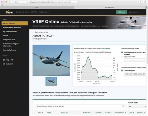 Vref aviation.  VREF Online&reg; VREF&rsquo;s Online Aircraft Valuation Software Platfor...