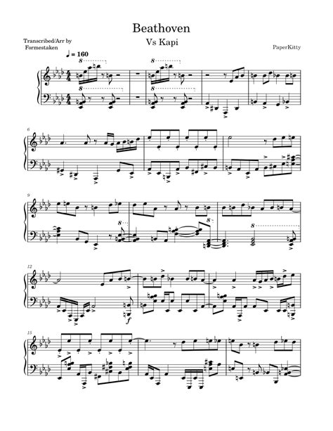 Vs Kapi Beathoven Sheet music for Piano (Solo)