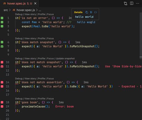 Vscode preview.  We made several improvements to this experience: The hover ...