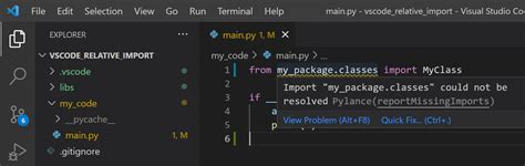 Vscode python import could not be resolved but works. py I think the issue is the pa...