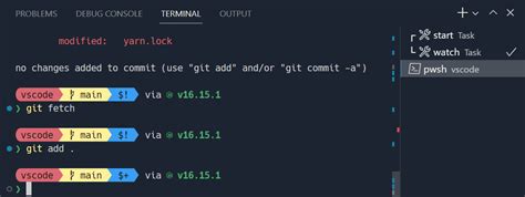 Vscode terminal color theme.  Sapphire theme with custom Starship promp...