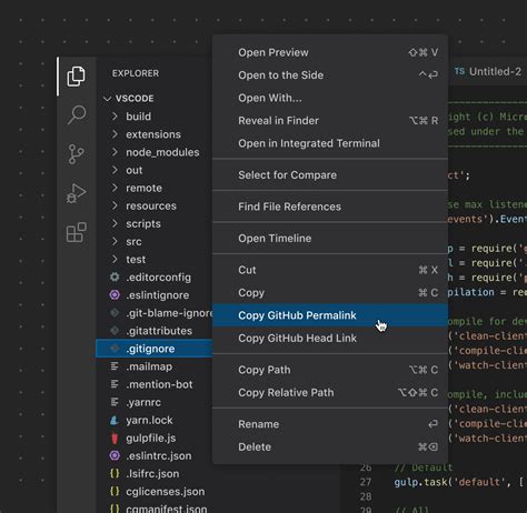 Vscode web.  You can call these features from the context menu or editor menu.  Visual...