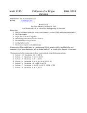 Vt math 1225.  MATH 1225 - Calculus of a Single Variable (4 credits) 1225-1226: CALCULUS OF...