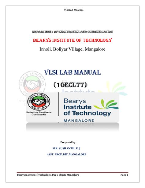 Vtu 7th sem lab manual per eee. - Guide for fundamentals of differential equations.