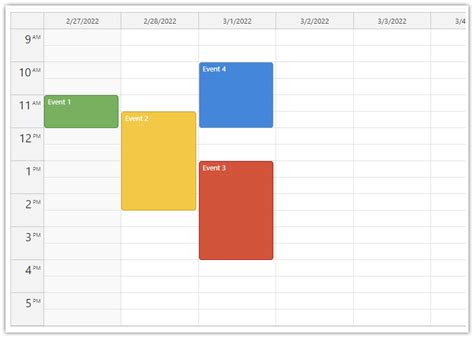 Vue Event Calendar DayPilot Documentation Scheduling Components for