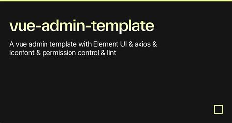 Vue admin template.  Vue.  The service was shutdown on January 30th, 2020.  It's a...
