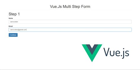 Vue.Js Multi Step Form Tutorial101