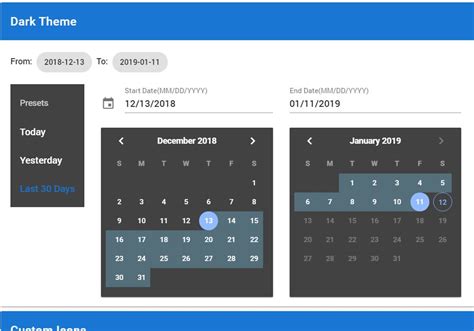 Vuetify Daterange Picker Vue Js Projects