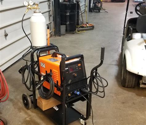 The POWER MIG 215 MPi multi-process welder is a reliable, easy-to-use machine for the general fabricator, small contractor or repair personnel. The sleek and solid ergonomic design with multiple lift points maximizes mobility around the shop, and user-friendly technology makes the setup process and selection of weld settings incredibly simple .... 