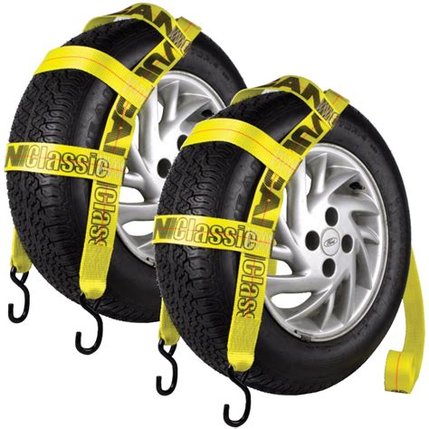 Vulcan tire straps. Trekassy 2”x 144” Wheel Net Car Tie Down Straps Heavy Duty with Snap Hooks, 3333lbs Safe Working Load, 4 Pack Ratchet for Trailers with 6Tire Straps, 4 Axle Straps. View on Amazon. SCORE. 9.0. TR Score. TR Score is a ranking system developed by our team of experts. 