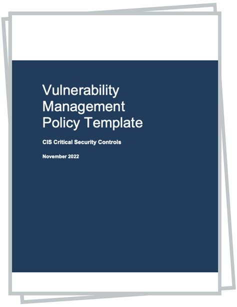 Vulnerability Management Policy Template in 2021 Policy template