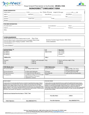Vumerity Enrollment Form Enrollment Form