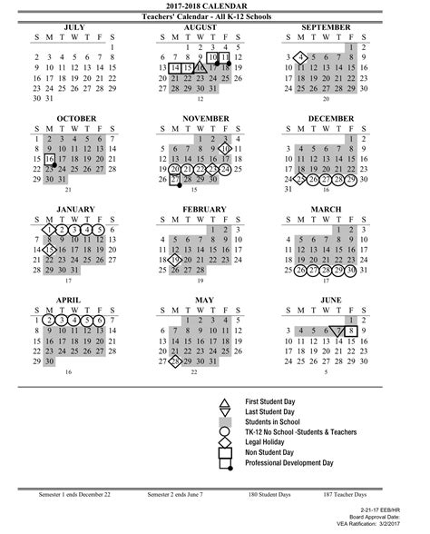 Vusd Calendar 2021 22