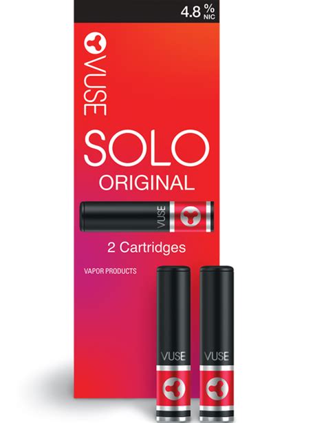 Vuse solo cartridges near me. Solo Power Unit. This straightforward e-cig offers both convenience and value—while providing the consistent, high-quality vaping experience Vuse is known for. The Solo is about the same size, look and feel as a traditional cigarette and houses a rechargeable 270mAh battery. Just snap on the simple USB charger (included) when you're due to ... 