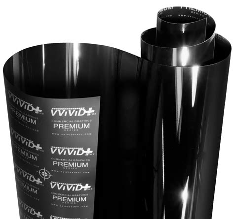 VViViD Gloss Black Vinyl Wrap Adhesive Film Air Release Decal Sheet (1ft x  5ft) 