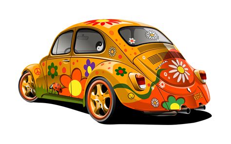 Vw Beetle Cartoon Car
