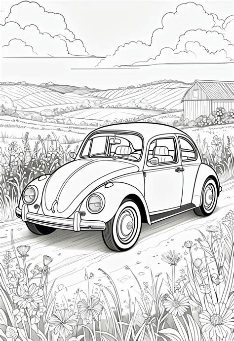 Vw Bug Coloring Pages