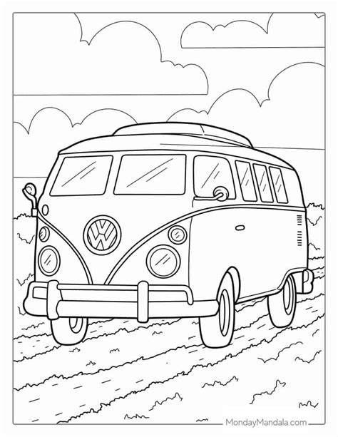 Vw Bus Coloring Page