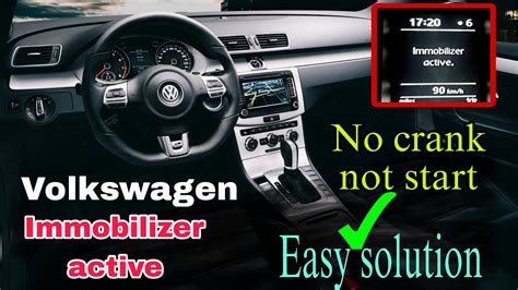 Vw immobilizer code.  Volkswagen Immoblizer active no crank not start easy solution.  The es...