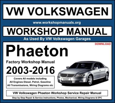Vw phaeton v10 tdi service manual. - Komatsu saa6d107e 1 saa4d107e 1 engine service shop manual.