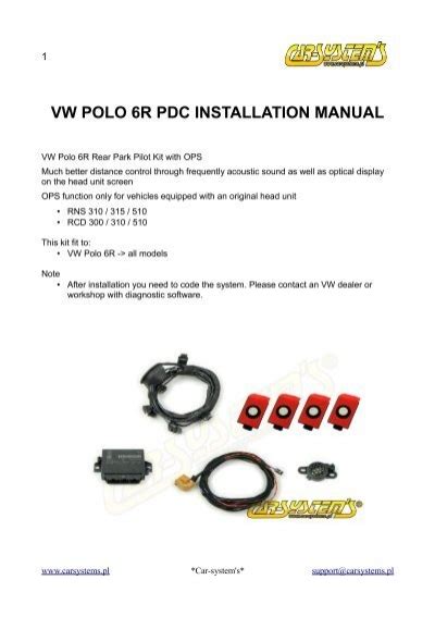 Vw polo 6r pdc installation manual. - 2004 manuale di manutenzione dello scarabeo vw.
