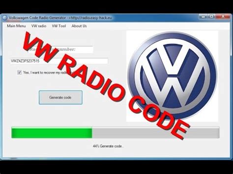Vw radio decoder.  It&rsquo;s a hassle-free way to regain access to your car&rsquo;s audio syst...
