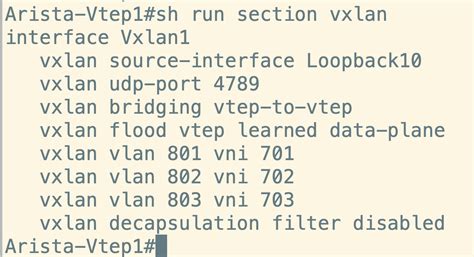 Vxlan arista.  Jun 23, 2024 · The VXLAN source-interface command specifies the loo...