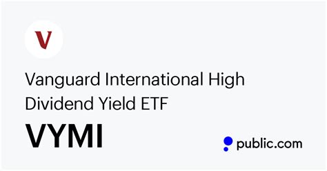 Vymi etf. Things To Know About Vymi etf. 