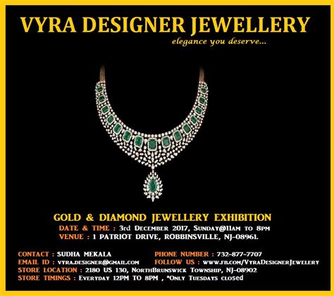 Vyra Designer Jewelry. Vyra Designer Jewelry is located at 2180 US-130 in North Brunswick, New Jersey 08902. Vyra Designer Jewelry can be contacted via phone at 732-877-7707 for pricing, hours and directions.. 