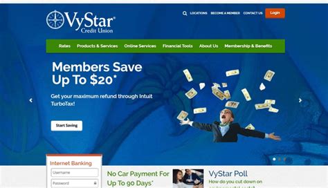 Log on to your VyStar Credit Union account and enjoy online banking, low rates, and personalized services. VyStar is the best choice for your financial needs.. 