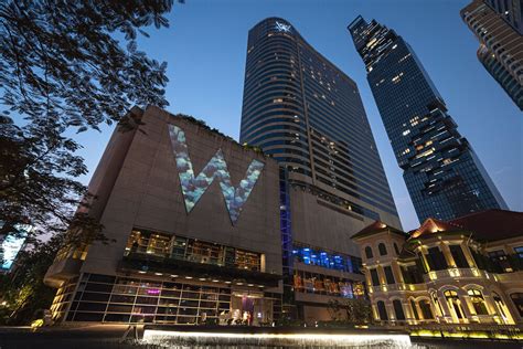 W bangkok. W Bangkok combines a 31-floor modern glass tower with a century-old, European-inspired heritage building, The House on Sathorn, located in the heart of Bangkok’s bustling commercial district, only a few steps away from BTS sky train. The Hotel features 403 guestrooms and suites, including 244 Wonderful Room, 106 Spectacular Room, 19 Cool Corner Room, 20 Studio Suite, 2 Fantastic Suite, 10 ... 