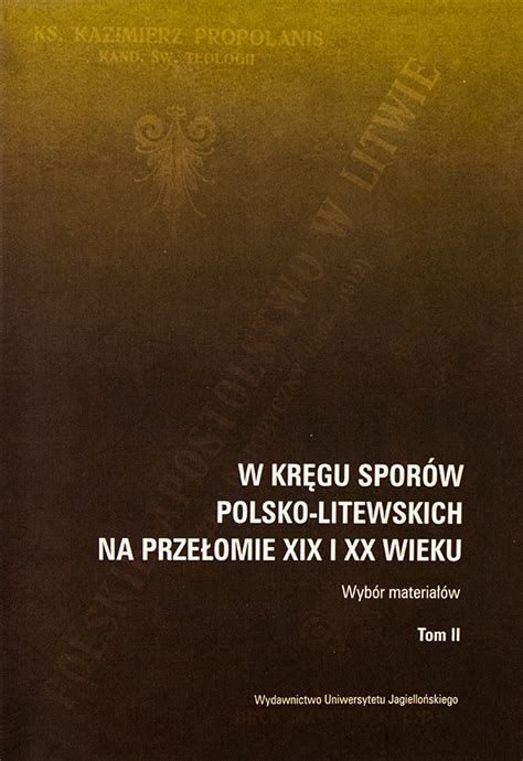 W kręgu sporów polsko litewskich na przełomie xix i xx wieku. - Us dept of labor occupational handbook.