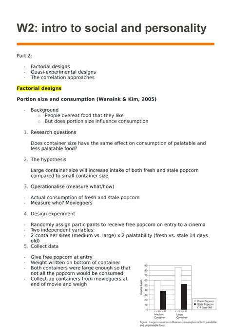 W2- social and personality - W2: intro to social and ... - Studocu