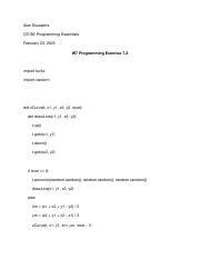 W7 Programming Exercise 7.2 Escalante2 - Alan Escalante CS192 ...