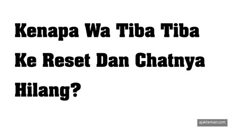 Wa Tiba Tiba Hilang - balustradellc