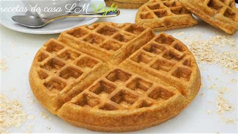 WAFFLES SALUDABLES Gofres caseros SIN AZÚCAR - YouTube