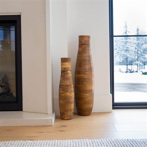 Walbrook Large Floor Vase 23" - Decorative, White, … - muktibox.com