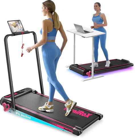 Walking Pad Treadmill with Handle Bar and Adjustable Incline - balustradellc