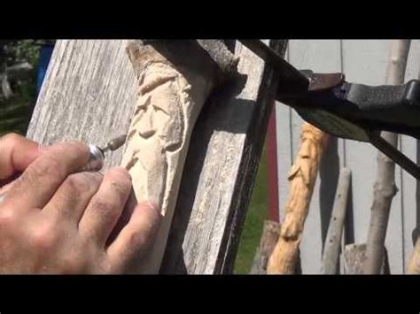 WALKING STICK power carving with the Dremel - balustradellc