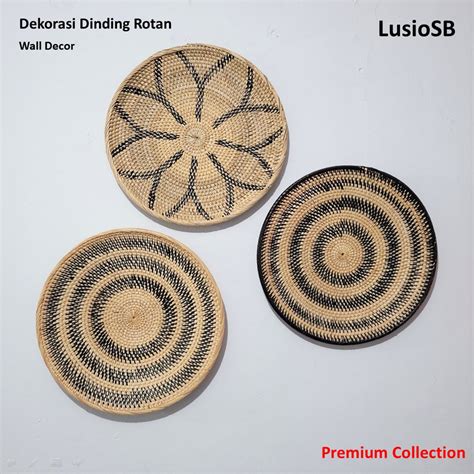 Wall Decor Set-Hiasan Dinding Dekorasi Dinding Rotan - balustradellc